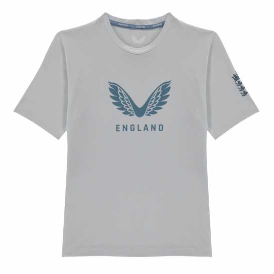 Детска Тениска Обло Деколте England Cricket Crew T Shirt Juniors