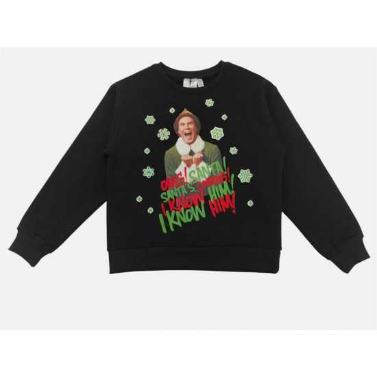 Коледен Пуловер Character Crew Neck Christmas Jumpers Елф 