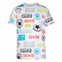 Converse Тениска Момчета Aop Capsule T Shirt Junior Boys  Детски тениски и фланелки