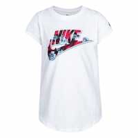 Nike Floral Futura Tee Infant Girls White Детски тениски и фланелки