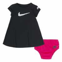 Nike Dsy Tshrt Dress Bb22 Black Детски поли и рокли
