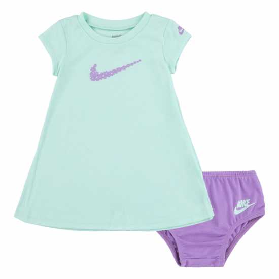 Nike Бебешки Комплект Момичета Daisy T Shirt Dress Set Baby Girls  - Детски поли и рокли
