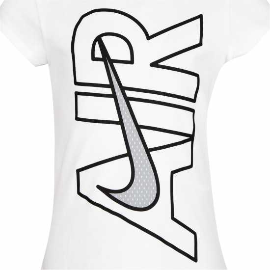 Nike Тениска Малко Момиче Air Graphic T Shirt Infant Girls White Детски тениски и фланелки