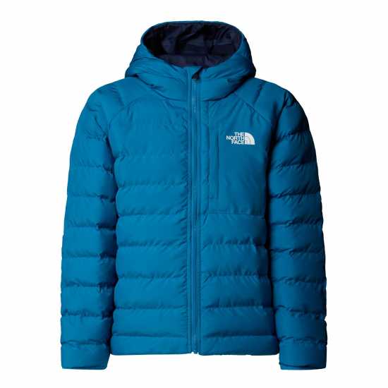 The North Face Kids' Reversible Perrito Dwr Short Puffer Jacket Dusk Blue 