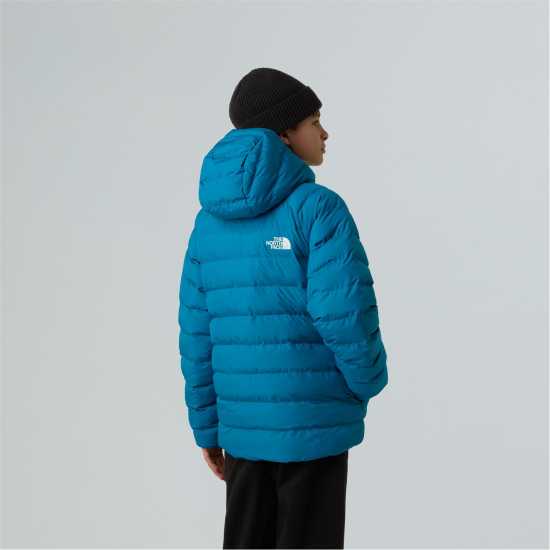 The North Face Kids' Reversible Perrito Dwr Short Puffer Jacket Dusk Blue 