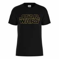 Character Star Wars Logo T-Shirt Black Дамски стоки с герои