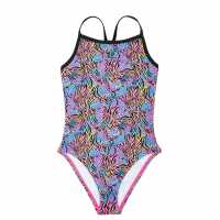 Slazenger Thin Strap One Piece Swimsuit Juniors  Детски бански и бикини