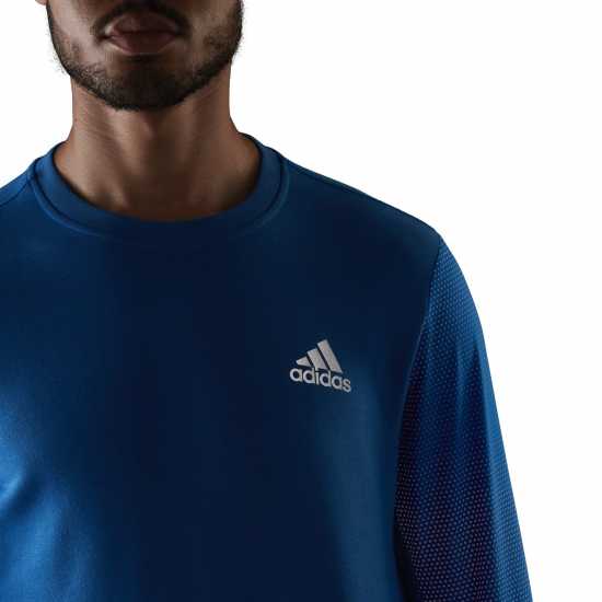Adidas Мъжка Блуза Обло Деколте Fast Reflective Crew Sweatshirt Mens  Мъжки ризи