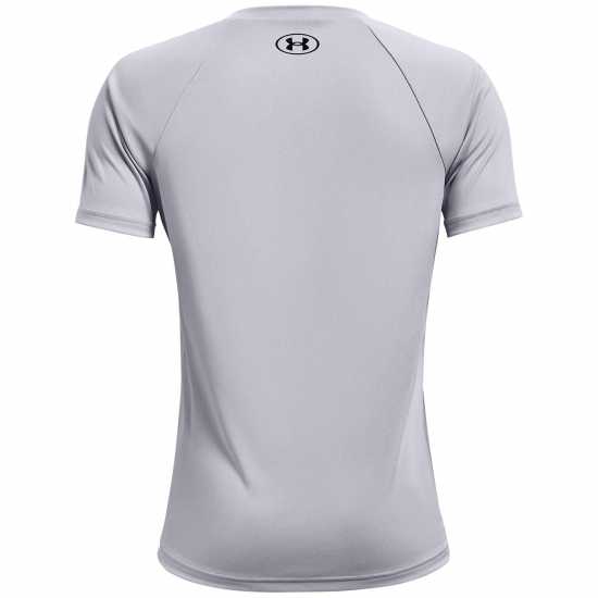 Under Armour Tech Big Logo Short Sleeve T-Shirt Junior Boys Grey/Black Детски тениски и фланелки