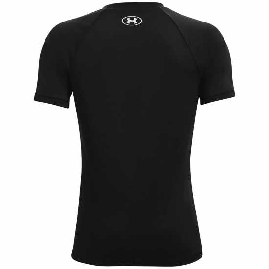 Under Armour Tech Big Logo Short Sleeve T-Shirt Junior Boys Black/White Детски тениски и фланелки