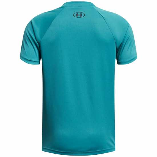 Under Armour Tech Big Logo Short Sleeve T-Shirt Junior Boys Teal/Black Детски тениски и фланелки