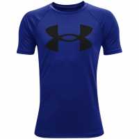 Under Armour Armour Ua Tech™ Big Logo Short Sleeve Boys Кралско/Черно Детски тениски и фланелки