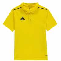 Adidas Детска Блуза С Яка За Момче Core 18 Polo Junior Boys Yellow Детски тениски тип поло