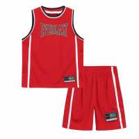 Everlast Basketball Set Infants Red Детски къси панталони