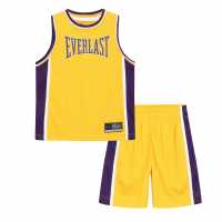 Everlast Basketball Set Infants Yellow/Black Детски къси панталони
