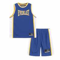 Детски къси панталони Everlast Basketball Set Infants Blue/White Everlast Basketball Set Infants Blue/White Детски къси панталони