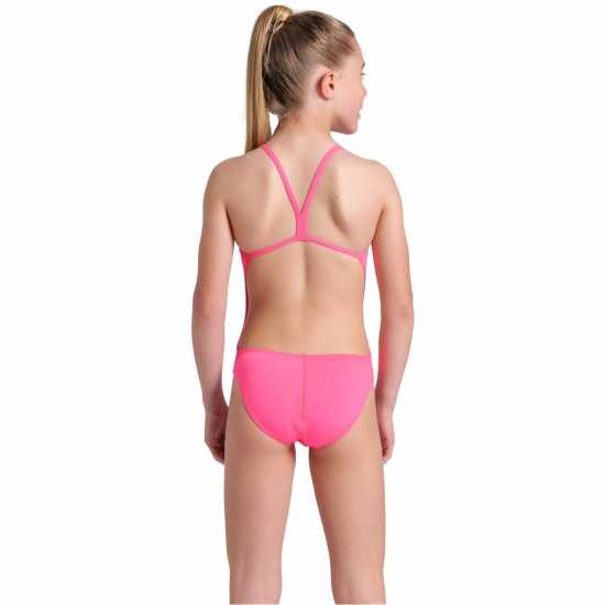 Детски бански и бикини Arena Solid Team Challenge Swimsuit Розово/Синьо Arena Solid Team Challenge Swimsuit Розово/Синьо Детски бански и бикини