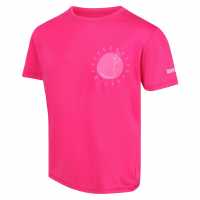Regatta Alvarado Vi T-Shirt Pink Fusion Детски тениски тип поло