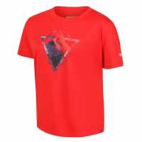 Regatta Alvarado Vi T-Shirt Fiery Red Детски тениски тип поло