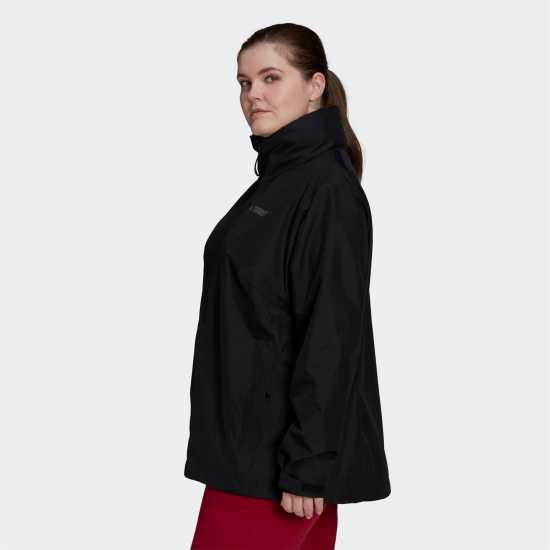 Adidas Terrex Multi Rain.rdy Two-Layer Rain Jacket (Plus Black Дамски суичъри и блузи с качулки