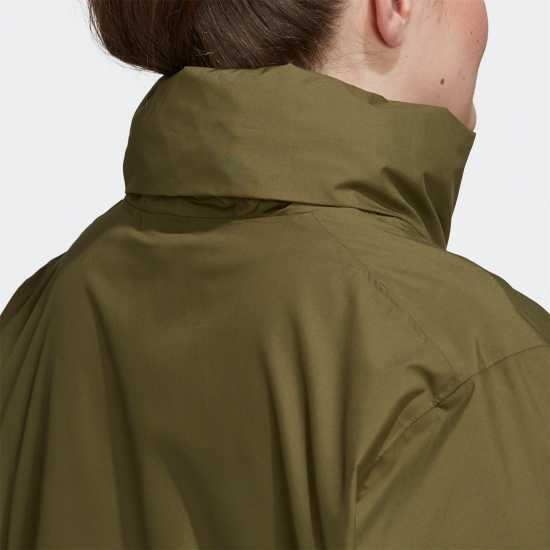 Adidas Terrex Multi Rain.rdy Two-Layer Rain Jacket (Plus Focus Olive Дамски суичъри и блузи с качулки