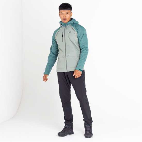 Dare 2b Men's Atomize Waterproof Jacket Зелено/Сребристо Dare2B Непромокаемо Яке Dare 2B Men's Atomize Waterproof Jacket Зелено/Сребристо