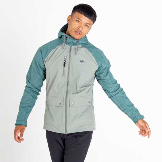 Dare 2b Men's Atomize Waterproof Jacket Зелено/Сребристо Dare2B Непромокаемо Яке Dare 2B Men's Atomize Waterproof Jacket Зелено/Сребристо