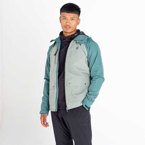 Dare 2b Men's Atomize Waterproof Jacket Зелено/Сребристо Dare2B Непромокаемо Яке Dare 2B Men's Atomize Waterproof Jacket Зелено/Сребристо