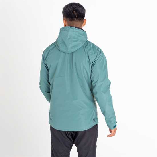 Dare 2b Men's Atomize Waterproof Jacket Зелено/Сребристо Dare2B Непромокаемо Яке Dare 2B Men's Atomize Waterproof Jacket Зелено/Сребристо