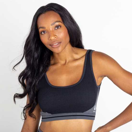 Дамски бански Dare2B Dare 2B Sweat It Top Черно/Сиво сиво Dare2B Dare 2B Sweat It Top Черно/Сиво сиво Дамски бански