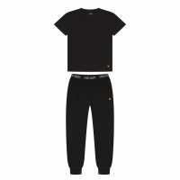Lyle And Scott Pyjama Short-Sleeve Top Черно 