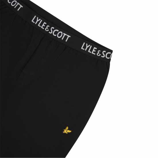 Lyle And Scott Pyjama Short-Sleeve Top Черно Lyle And Scott Pyjama Short-Sleeve Top Черно