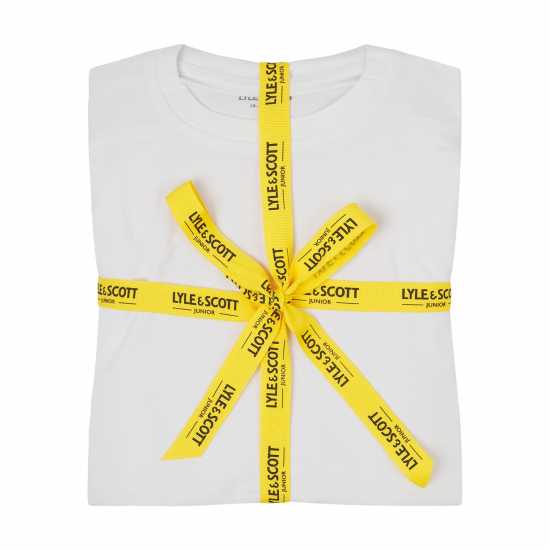 Lyle And Scott Pyjama Short-Sleeve Top Бяло/Пийкоат 