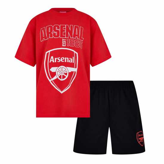 Team Boys Arsenal Short Sleeve  Pj Set