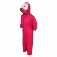 Regatta Charco Waterproof Animal Hooded Suit PkFusPrincss Детски якета и палта