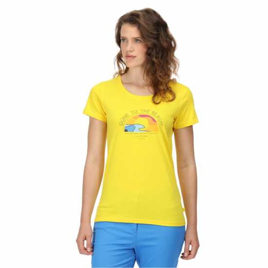 Regatta Filandra Vi T-Shirt Maize Yellow Дамски тениски с яка