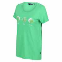 Regatta Filandra Vi T-Shirt VibrantGreen Дамски тениски с яка