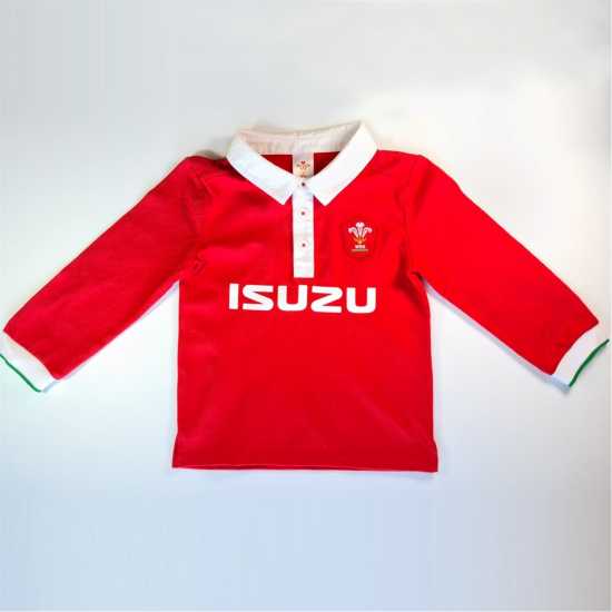 Team Wales Rugby Union Baby Long Sleeve Polo  Детски тениски и фланелки