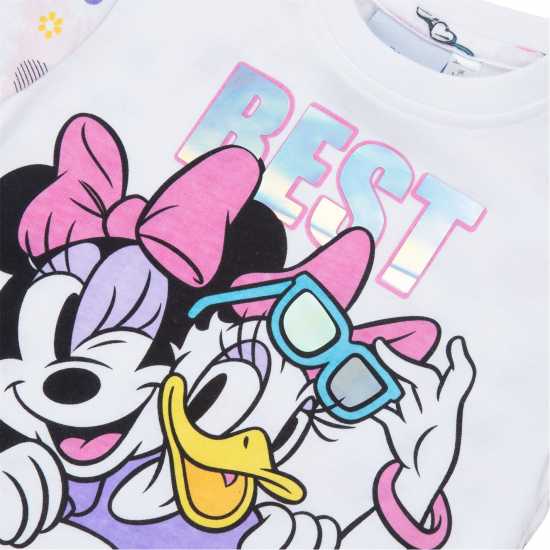 Character Short Sleeve T-Shirt Infant Girls Minnie Mouse Детски тениски и фланелки