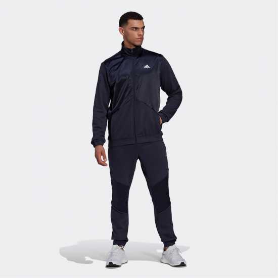 Adidas Мъжки Спортен Екип Satin French Terry Tracksuit Mens  