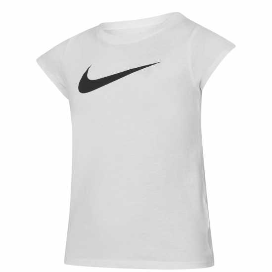 Nike Тениска Малко Момиче Swoosh T Shirt Infant Girls White Детски тениски и фланелки