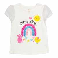 Younger Girl Chenille Easter T-Shirt  Детски тениски и фланелки