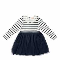 Younger Girl Stripe Tulle Dress