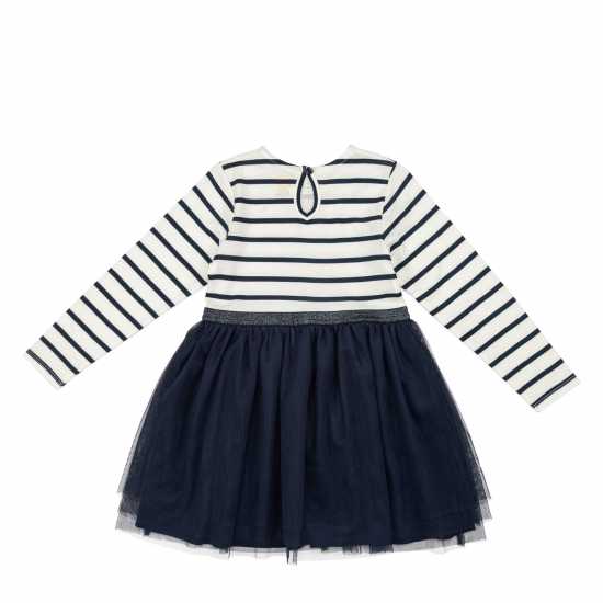 Younger Girl Stripe Tulle Dress