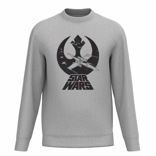 Star Wars X-Wing On Rebel Alliance Symbol Sweater  - Мъжко облекло за едри хора
