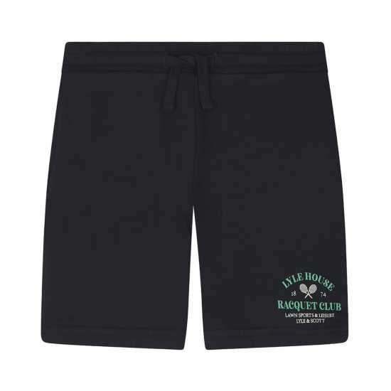 Lyle And Scott Racquet Club Graphic Sweat Shorts  