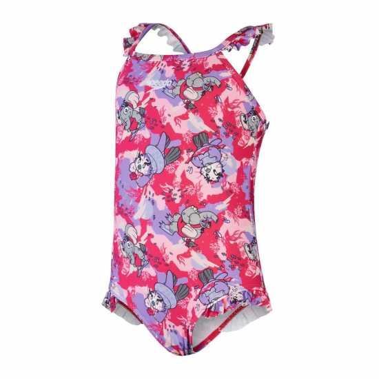 Speedo Lts Digi Frill Costume Trsp If  