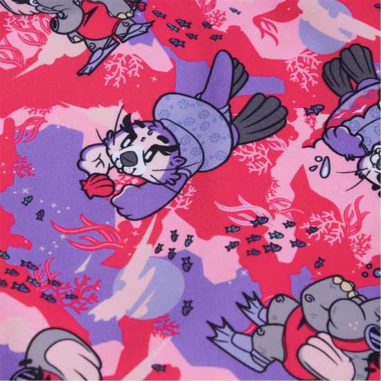 Speedo Lts Digi Frill Costume Trsp If  