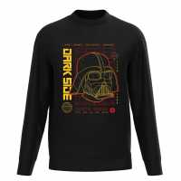 Star Wars Darth Vader Computer Sweater Black Мъжко облекло за едри хора