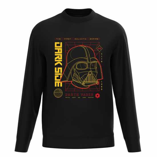 Star Wars Darth Vader Computer Sweater Black - Мъжко облекло за едри хора